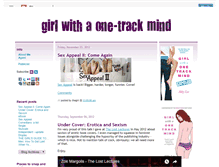 Tablet Screenshot of girlwithaonetrackmind.com
